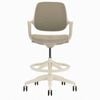 Desky Evoque Low Back Office Chair - Wheat With Drafting Kit