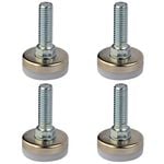 Richmond 25mm x M8 Steel Fixed Levelling Foot - 4 Pack