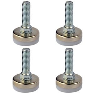 Richmond 25mm x M8 Steel Fixed Levelling Foot - 4 Pack