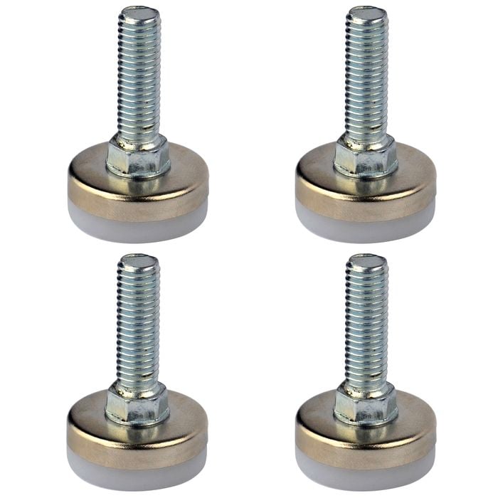 Richmond 25mm x M8 Steel Fixed Levelling Foot - 4 Pack