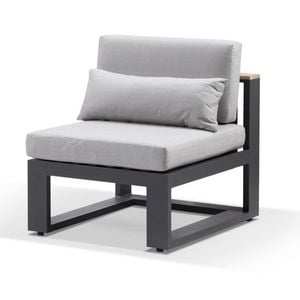 Balmoral Single Modular Outdoor Aluminium And Teak Lounge