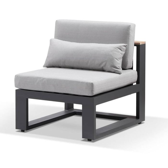 Balmoral Single Modular Outdoor Aluminium And Teak Lounge