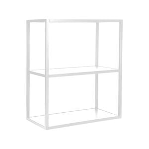 Kaboodle 900mm White Wall Steel Frame Shelf