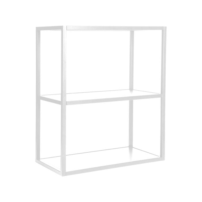 Kaboodle 900mm White Wall Steel Frame Shelf