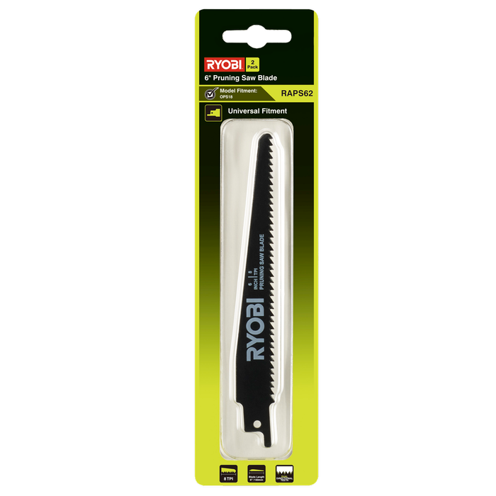 Ryobi 152mm Pruning Saw Blade - 2 Pack