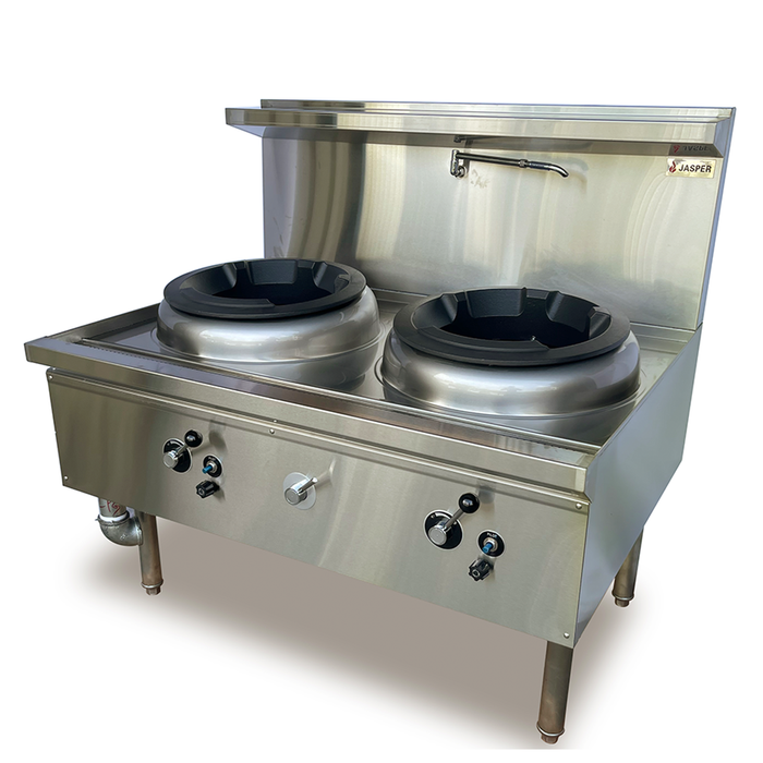 Jasper Double Wok Duckbill Burner - Natural Gas Ja-2db-n