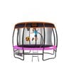 Kahuna Trampoline 10 Ft With Basket Ball Set And Roof Cover - Pink