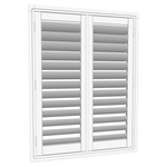 EasyAS 910 x 1200mm White Adjustable Plantation Shutter