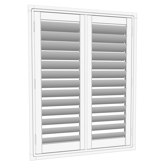 EasyAS 910 x 1200mm White Adjustable Plantation Shutter
