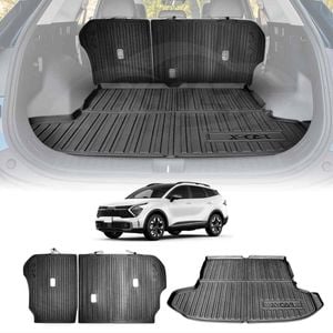 Boot Liner Back Seat Protector Combo for Kia Sportage 2021-2025  Kick Mats Cover Cargo Trunk Mat