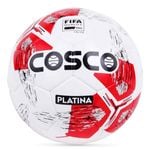 Cosco Platina Leather Football (White/Red, Size 5)