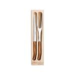 Laguiole Jean Neron Carving Set - Olive Wood