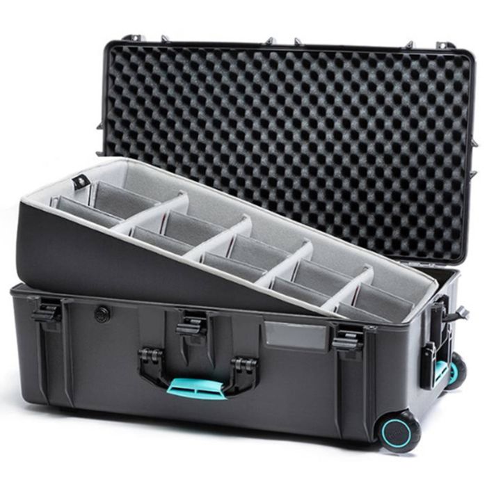 HPRC 2745W - Wheeled Hard Case with Second Skin Liner & Dividers (Gravel Grey)