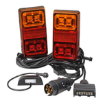 Narva 12V LED Plug and Play Trailer Lamp Kit (Rectangular Lamps, Model 35) - 2 Pack