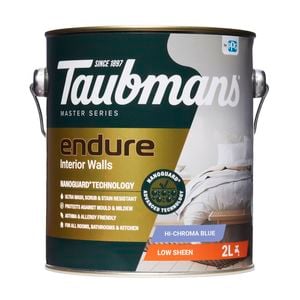 Taubmans 2L Hi-C Blue Low Sheen Endure Interior Walls Paint