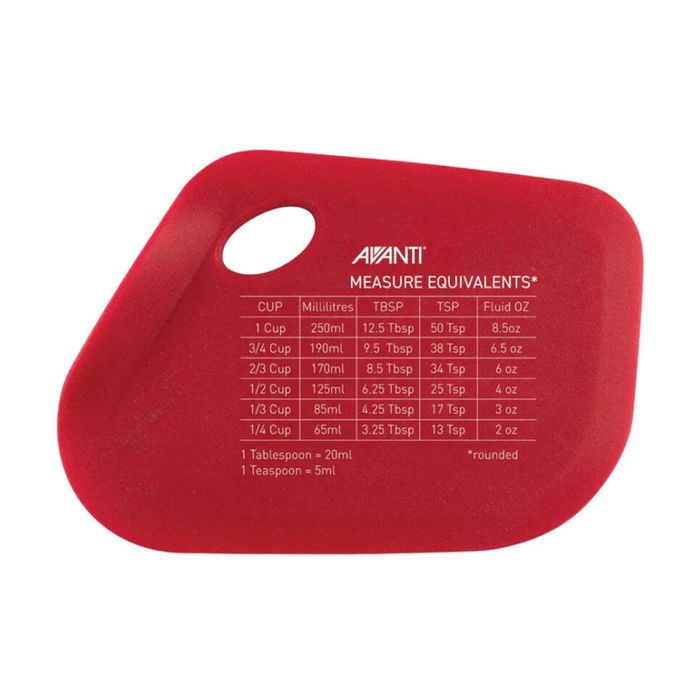 Avanti Silicone Stand-Up Dough Scraper w/ Measurement Guide