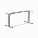 Desky Zero Fixed Office Desk Frame - Grey