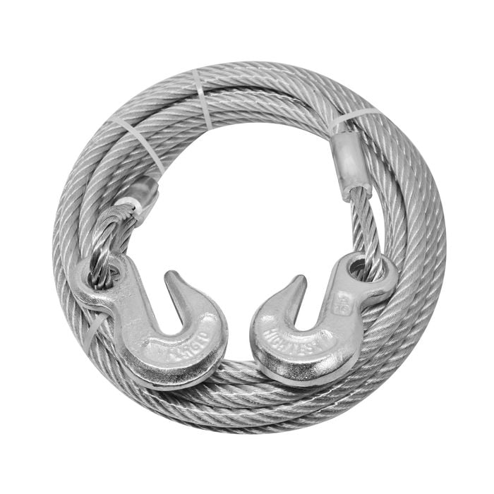 Pinnacle 8mm x 8m Galvanised Wire Rope with Hooks