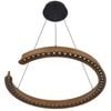 Telbix Lucid Modern Pendant Hanging Lamp Light Aluminium Metal Pvc Wood Wood Tones