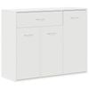 vidaXL Sideboard White Engineered Wood Buffet Storage Cupboard Home Organiser