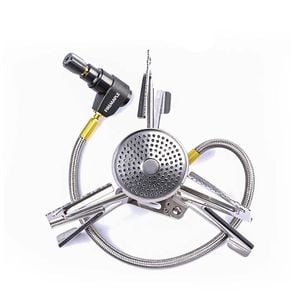 NNEOBA 2900W Pressure Regulator Camping Stove Silver