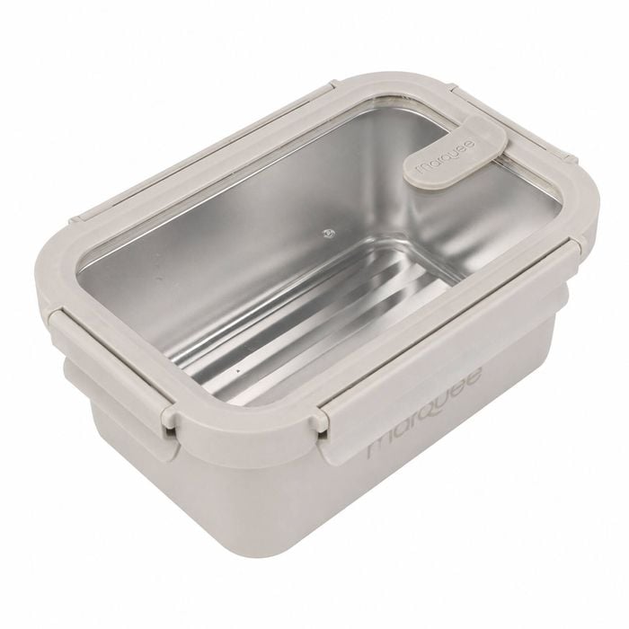Marquee 1.6L Taupe Stainless Steel Food Container