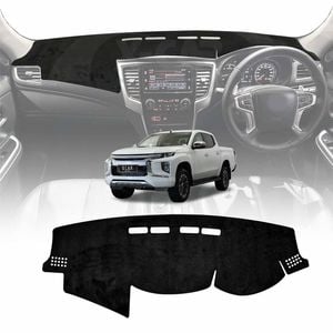 Dash Mat for Mitsubishi Triton MQ MR Dual Cab 2015-2024 Non-Slip Microfiber Pad Cover Interior