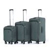 3pc Tosca Grange Lockable Trolley Travel Suitcase/luggage Set Cypress Green