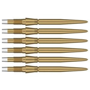 2x 3pc Target Swiss Storm Dart Point Replacement Spare Tip 35mm Gold