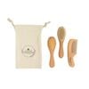 Living Textiles 3-Piece Baby Wooden Brush & Comb Set