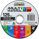 Flexovit 125 x 1.0 x 22.2mm Multi Material Reinforced Cut Off Wheel