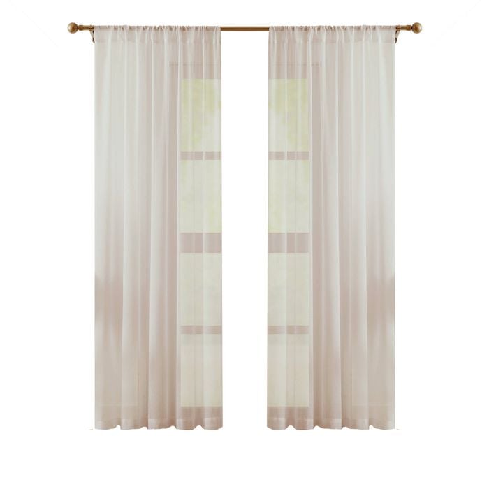 Claremont Ori Sheer Pencil Pleat Natural 295X205cm