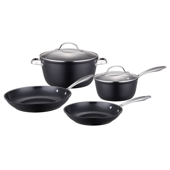 MasterPro Surrey Ceramic Non Stick Cookset 4 Piece Set Black
