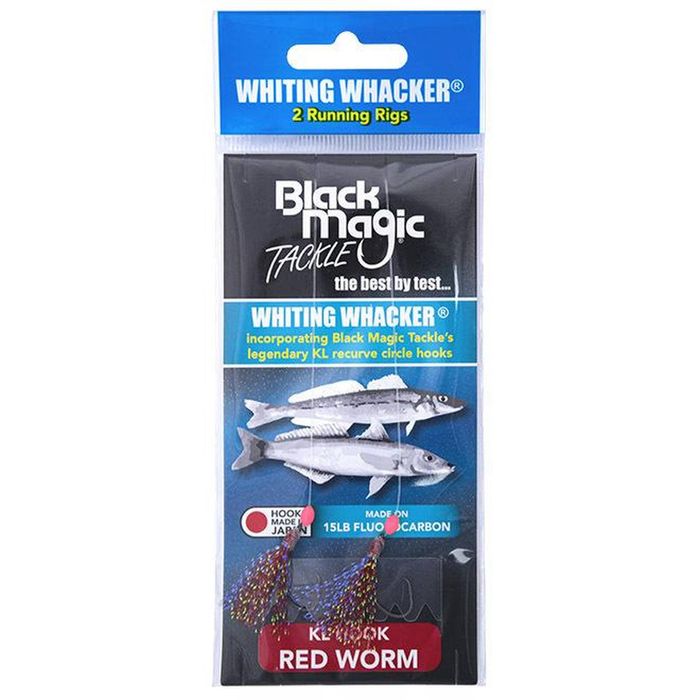 Black Magic Whiting Whacker Rig Pack Red Worm