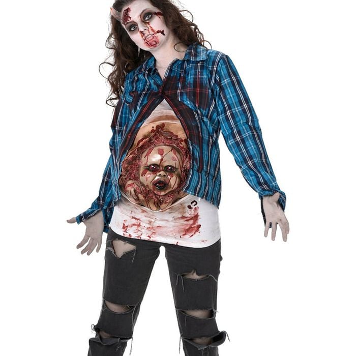 Baby Belly Plus Size Womens Halloween Zombie Costume - Xlarge