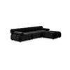 Foret 4 Seater Sofa Modular Arm Ottoman Tufted Velvet Lounge Couch
