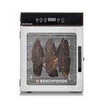 Benchfoods Food Dehydrator 10 Tray Biltong Bundle - Cube | 0-99 hrs | Food-Grade Stainless Steel, Tempered Glass