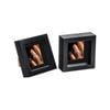 Nicola Spring 2 Piece 4 x 4 3D Shadow Box Photo Frame Set - Craft Display Picture Frame with 2 x 2 Mount - Black