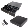 Provecta Heavy Duty Cash Drawer POS Register 5 Bill 6 Coin Tray Manual/Electronic Black