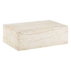Cooper & Co. Isla 90cm Travertine Look Coffee Table