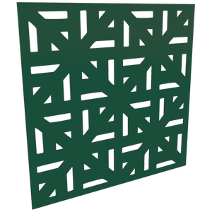 ProtectorAl 300 - 1200 x 300 - 1200mm Dark Green / Gloss White Mosaic Unframed Composite Deco Panel