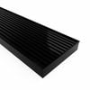 Forme 1000 × 100mm Black Satin Stainless Steel Mesh Floor Waste