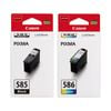 2x Pack Canon PG-585 & CL-586 Ink Cartridge Set
