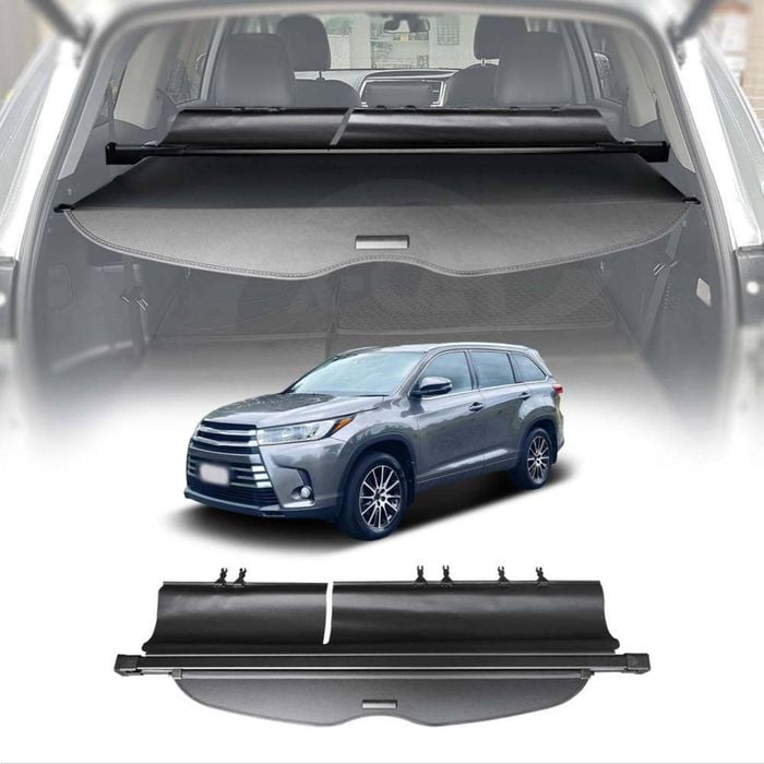 Retractable Car Trunk Shelf Shade Rear Cargo Security Shield for Toyota Kluger 2014-2021