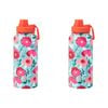 2PK Annabel Trends Watermate 950ml Stainless Steel Bottle Sherbet Poppies