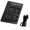 External USB Dual Charger for Canon NB-13L PowerShot SX620 HS G7 X Mark II SX740 SX730 Camera Battery
