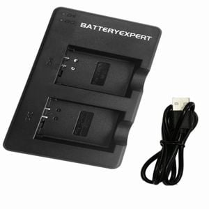 External USB Dual Charger for Canon NB-13L PowerShot SX620 HS G7 X Mark II SX740 SX730 Camera Battery