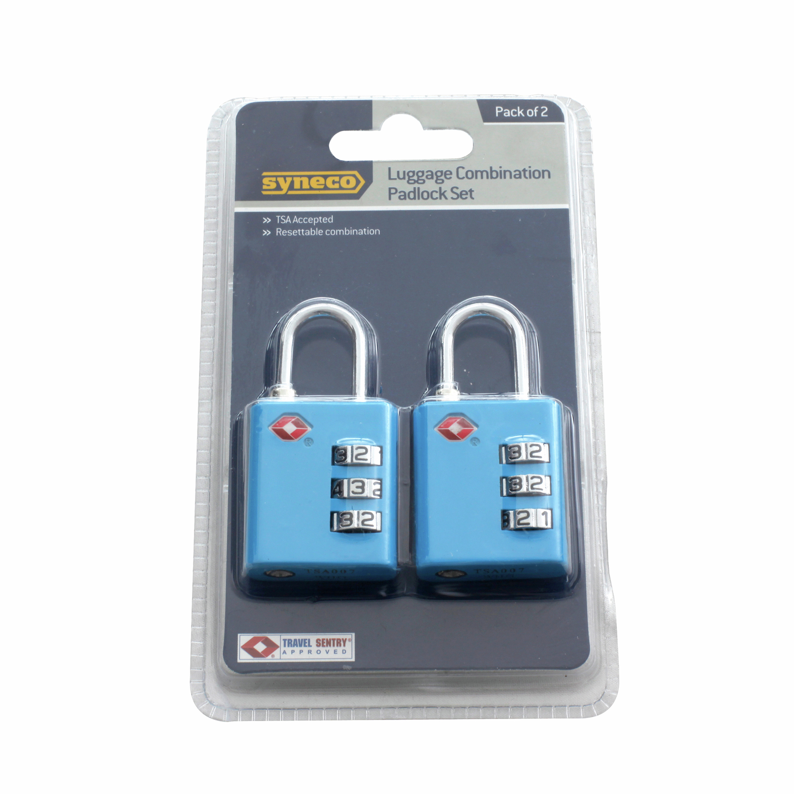 Syneco Luggage Combination Padlock Set 2 Pack Bunnings Australia