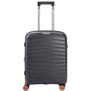 Rock Sunwave 54cm Carry On Hardsided Luggage - Charcoal
