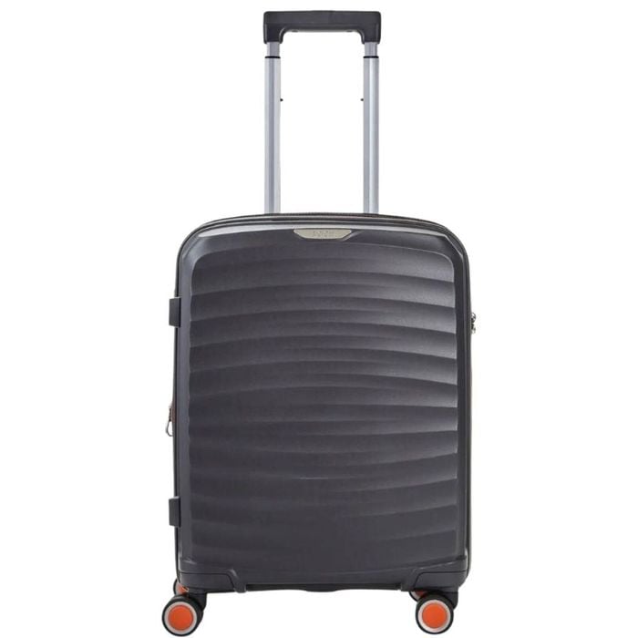 Rock Sunwave 54cm Carry On Hardsided Luggage - Charcoal